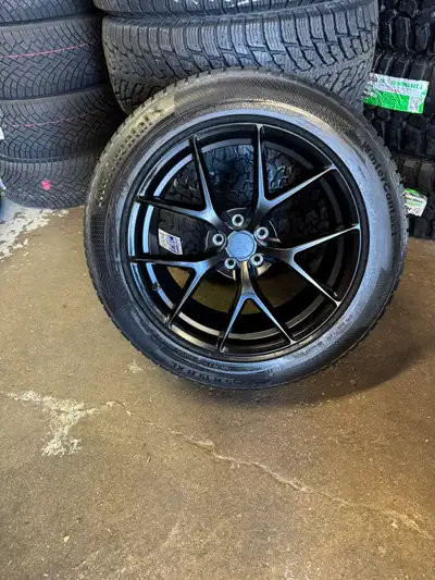 4 New 19 Sentali SS3 Wheels w/ 255/55R19 Continental WinterContact TS850 Tires 5x112 Set of **four (...