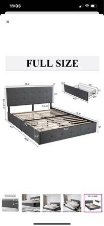 Brand new Silvester Upholstered Storage Bed - full size  in Beds & Mattresses in Hamilton - Image 2