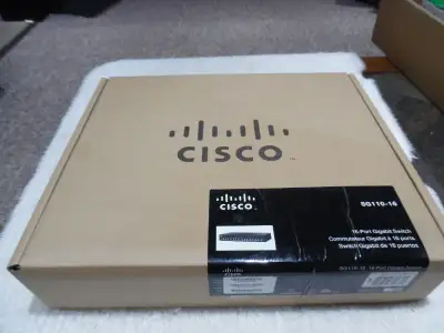 New Sealed Box Cisco SG110-16-NA 16 Port Gigabit Ethernet Switch, View more