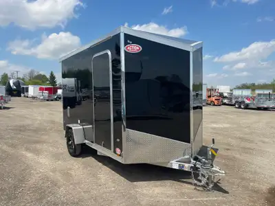 LEGACY SERIES ALL ALUMINUM FRAME 7' X 12' SINGLE AXLE CARGO WITH 12in. EXTRA HEIGHT, RAMP DOOR AND P...