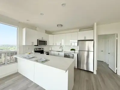 WELCOME HOME TO RIVERS EDGE! Live in luxury at our stunning high-rise buildings, offering breathtaki...