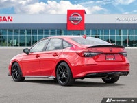 Recent Arrival! Black Cloth. 2024 Honda Civic Sport 4D Sedan Red CVT FWD 2.0L 4-Cylinder DOHC 16V i-... (image 4)