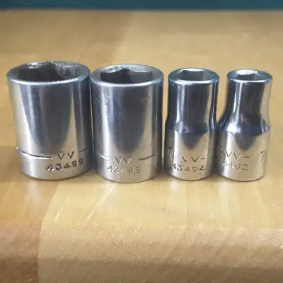 IF THE AD IS RUNNING THE ITEM IS STILL FOR SALE FOR SALE: 4 Vintage CRAFTSMAN -VV- Series ¼" Drive 6...