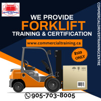 $129 only! Get your Lift-Truck certification Today!