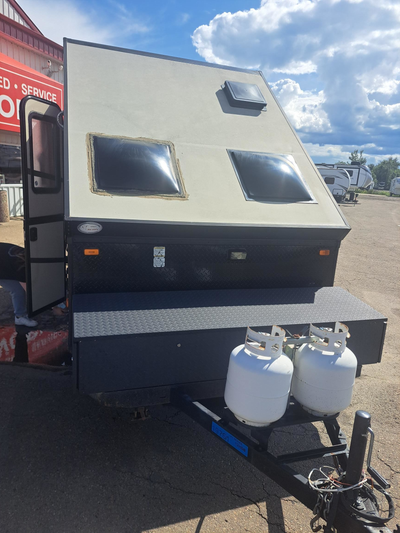 Selling a 2016 Jayco 12HSB camping trailer in great condition. This hard-sided pop-up is lightweight...