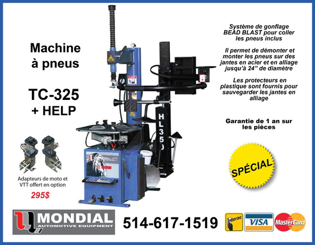 Machine a pneu  Tire machine TC200 21"  Neuf avec Garantie dans Pièces et accessoires pour équipement lourd  à Ville de Montréal - Image 3