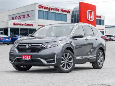 Discover premium comfort and versatile capability with the 2022 Honda CR-V Touring AWD. Finished in...