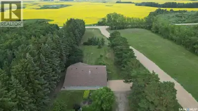 Welcome to this beautifully treed 23.16-acre acreage located just 10 minutes south of Foam Lake, off...