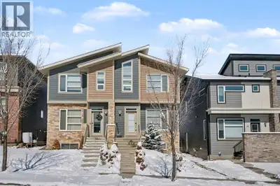 Welcome to Sage Hill! This impressive 1489 sq. ft. two-storey half duplex offers numerous enhancemen...