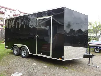 - New 2026 CARGO EXPRESS - 8.5'x 16'+vnose - Undercoating - Ramp - RV side door - 7' interior ht - 2...