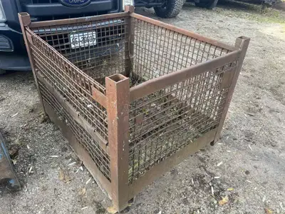 Stackable Steel Cage Tote, View more