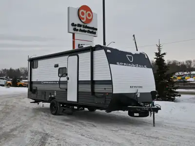 The 2026 Keystone Springdale 1990BHS is a compact, family-friendly travel trailer designed to make t...
