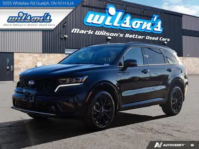 Look at this certified 2021 Kia Sorento SXAWD | 3rd Row | Leather | Pano Roof | Nav | HUD | 360 Came...