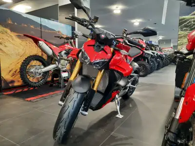 The 2025 Ducati Streetfighter V4 S adds premium suspension and components to Ducati’s flagship naked...