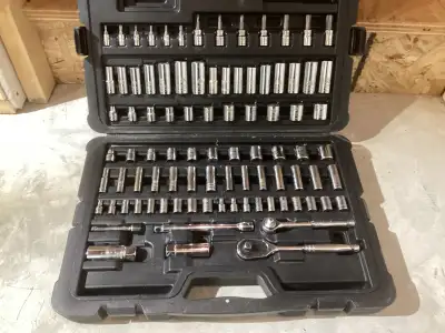 90 piece STANLEY SOCKET SET IN GOOD CONDITION, View more