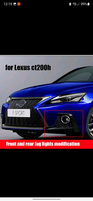 TRD 2021 Lexus CT200h Fsport Geninue Front Foglight Covers in Auto Body Parts in City of Toronto