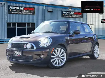 2010 MINI 3 Door 2dr Cpe S Mayfair Edition.CERTIFIED Clean Title/ Certified Loaded with All options...