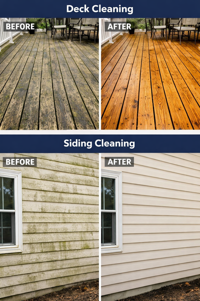 Deck & House Pressure Washing | Remove Dirt, Algae & Restore, View more