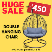Double Seating Outdoor / Indoor Hanging Egg Patio Chair