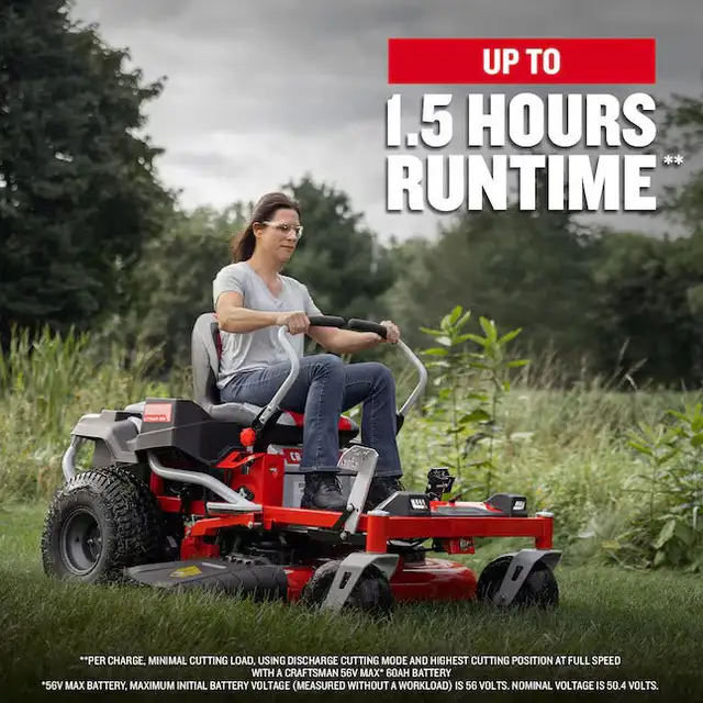 Craftsman 42-in Battery Zero-turn Riding Lawn Mower CMCRM in Lawnmowers & Leaf Blowers in Regina - Image 8