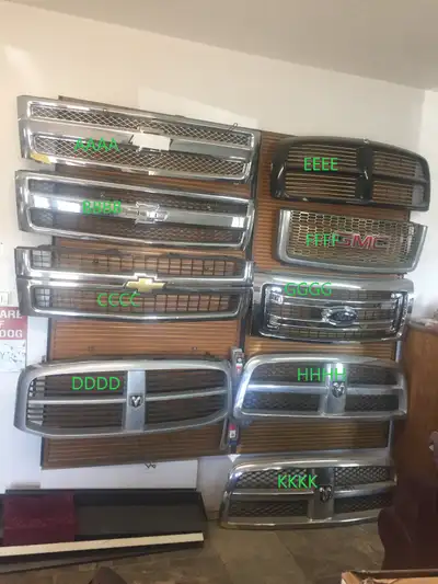 AAAA: CHEV 1500 2008-2011 $500 BBBB: CHEV 1500 2008-2011 $350 CCCC: CHEV 2500-3500 2007-2010 $250 DD...