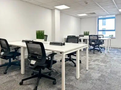Flexible large office for rent designed to accommodate 40 people at Regus Willoughby Town Centre. A...