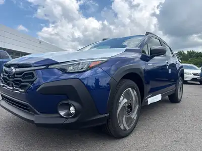 Meet the brand new 2026 Subaru Crosstrek Hybrid Limited AWD in an eye-catching blue, perfectly paire...