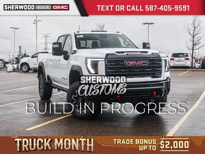 Welcome to Sherwood Buick GMC! This 2026 GMC Sierra 2500HD AT4X is a bold, fully customized heavy-du...