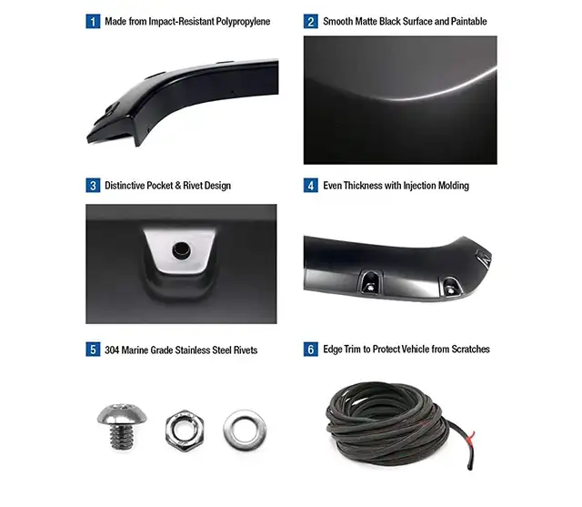 FORD F150 F-150 RIVET POCKET FENDER FLARE KIT 2015 2016 2017 in Auto Body Parts in Markham / York Region - Image 4