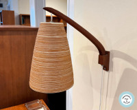 PHENOMENAL PAIR OF MCM SWING ARM LOTTE WALL LAMPS AT CHARMAINE'S