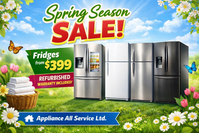SPRING SEASON SALE – Refurbished Fridges from $399 | Warranty In