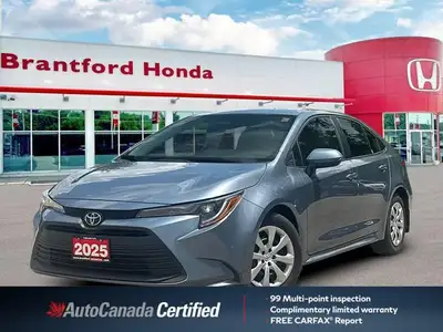 Discover the intelligent efficiency and renowned reliability of this 2025 Toyota Corolla LE, a sedan...
