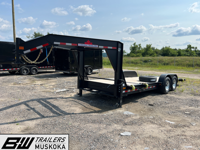 Canada Trailers 7' by 21' Tild Load Equipment Trailer See more inventory online at www.bwtrailers.ca...
