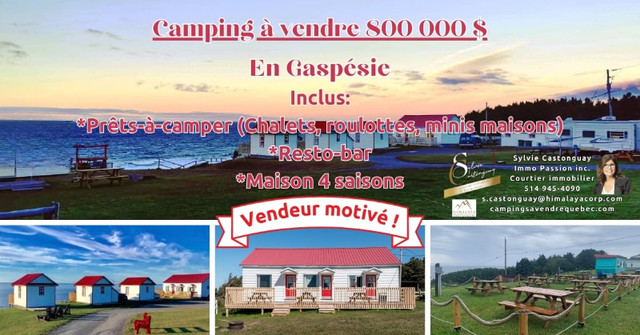 #immobilier #campingavendre #mini-maison #resto #bar dans Terrains à vendre  à Laval/Rive Nord