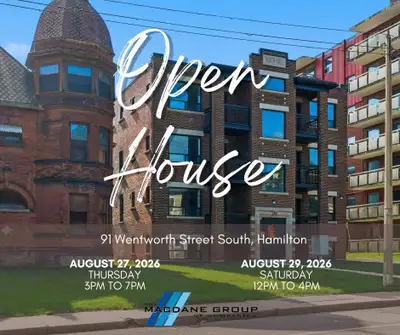 Join us in the GRAND OPENING of the historic 91 Wentworth Street South, Hamilton! -bachelor apartmen...