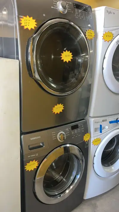 Samsung 27” Stackable Washer Fully Tested  30-Day Warranty, View more
