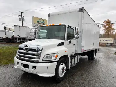 2023 Hino L7 - 26' box. 8.5' inside height - 3000 lb aluminum power tailgate - aluminum ramp - 33,00...