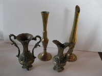 BRASS BUD VASES