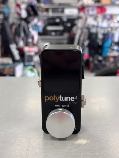 TC Electronic Polytune 3 Noir Ultra-Compact Polyphonic Tuner, View more