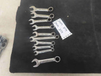 10 Snap On Stubby Combo Wrenches : (9) Metric u p to 19 mm