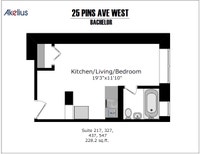 Akelius studio apartment for rent. Located near blvd Saint-Laurent in the Plateau Mont-Royal neighbo... (image 7)