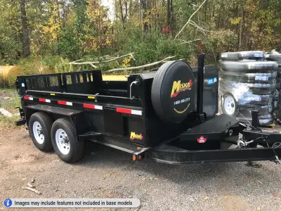 Lightly Used, former rental fleet unit - 2024 Miska 7 Ton Dump Trailer with Contractor Package and 8...
