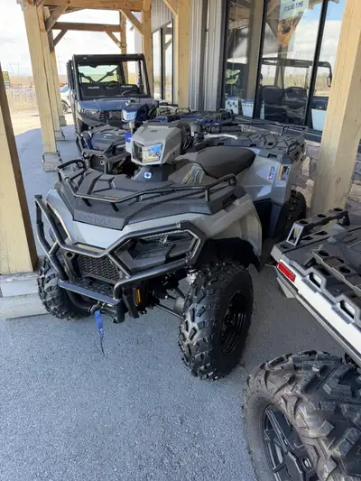 Marsh's Marina 2026 Polaris Sportsman 570 EPS Desert Sand, includes winch, front bumper and LED head...