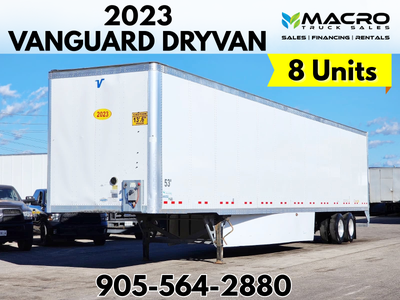 Welcome to Macro Truck Sales! 2023 Vanguard Dryvan 10+ Units in Stock 53ft Tandem Trailer Skirts, Ai...
