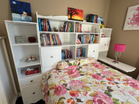 This weekend only  - Full storage double bed with bookcase