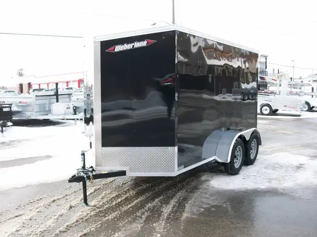 2025 Weberlane 6' X 12' V-NOSE 2 ESSIEUX rampe contracteur vtt m in Cargo & Utility Trailers in Laval / North Shore - Image 4