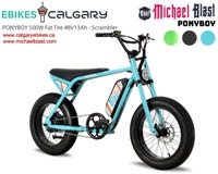 Michael Blast PONYBOY 500W Fat Tire 48V13Ah - Scrambler Calgary Alberta Preview
