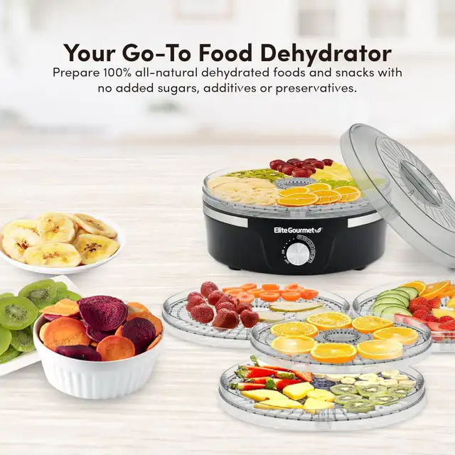 NEW ELITE GOURMET FOOD DEHYDRATOR 1016437 in Irons & Garment Steamers in Lethbridge - Image 7