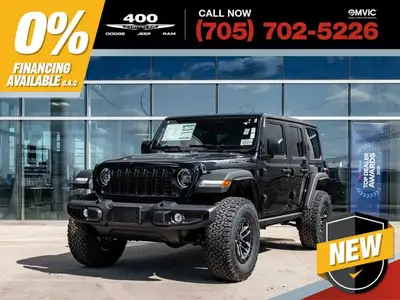 Welcome to 400 Chrysler Dodge Jeep Ram. The 2026 Jeep Wrangler is a brand new, iconic 4x4 SUV built...