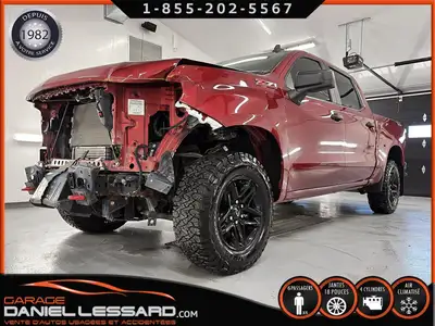 CHEVROLET SILVERADO 1500 LTD Z71 CREWCAB, BTE 5'8", CUSTOM, TRAIL BOSS, 2.7L TURBO, MAG 18" POUR BEA...